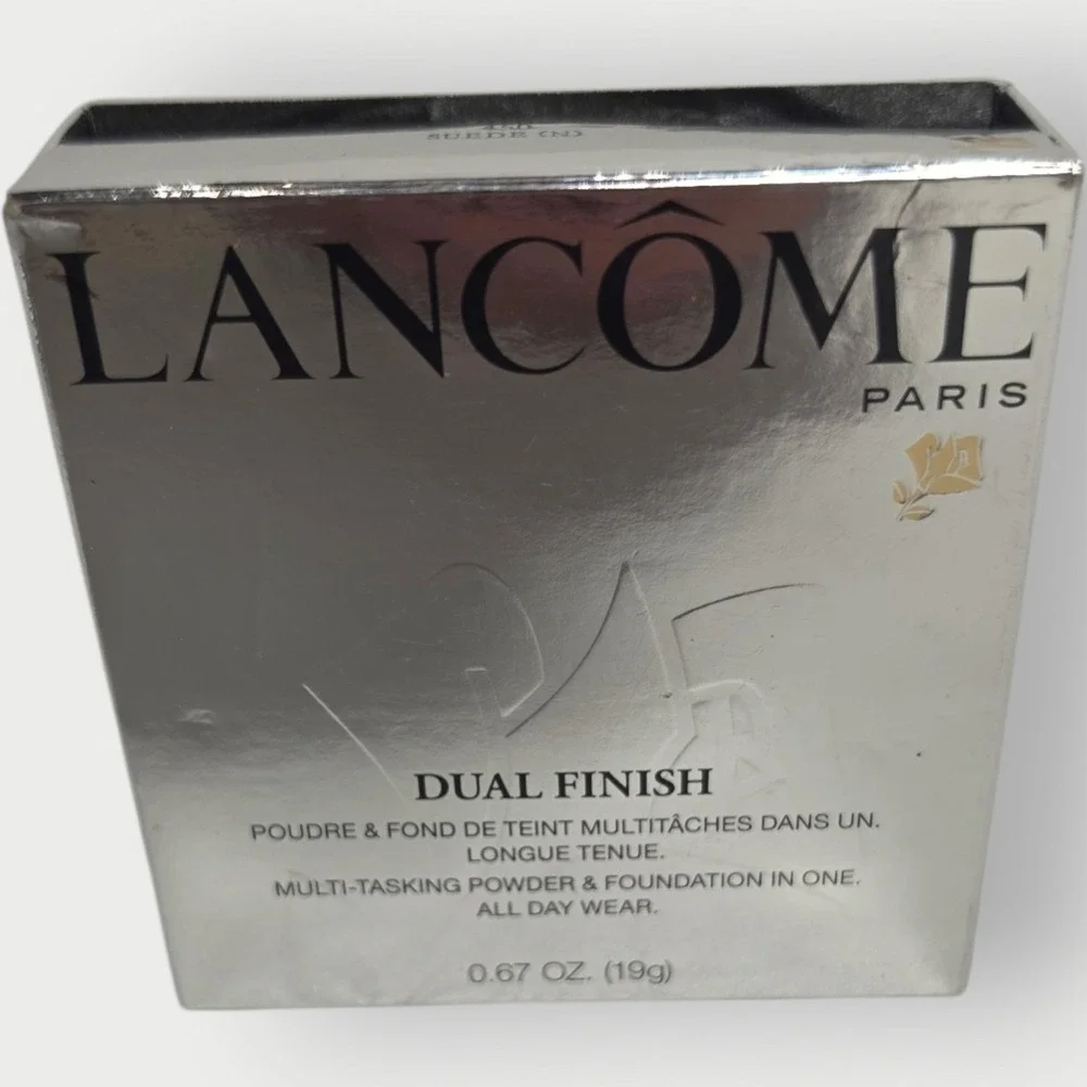 LANCOME ~ DUAL FINISH POWDER MAKEUP ~ # 450 SUEDE (N) ~ 0.67 OZ BOXED‎ NEW